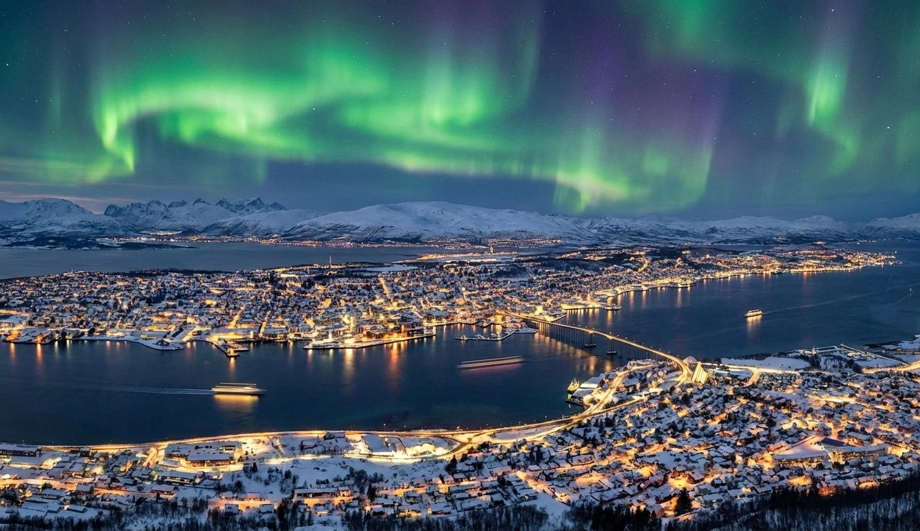 Tromso northern lights splitboard trip